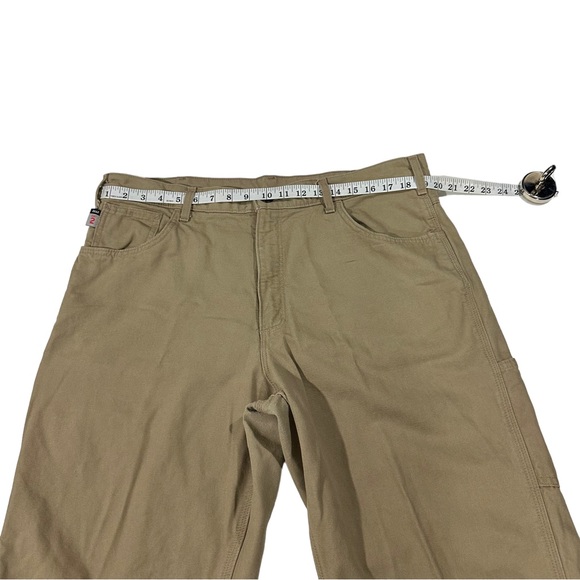 Carhartt Cat 2 Flame Resistant Tan Canvas Cargo Jeans Pants Sz 38x34 7 Pockets - Picture 9 of 15
